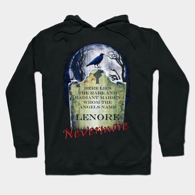 Edgar Allan Poe The Raven Hoodie by HellwoodOutfitters